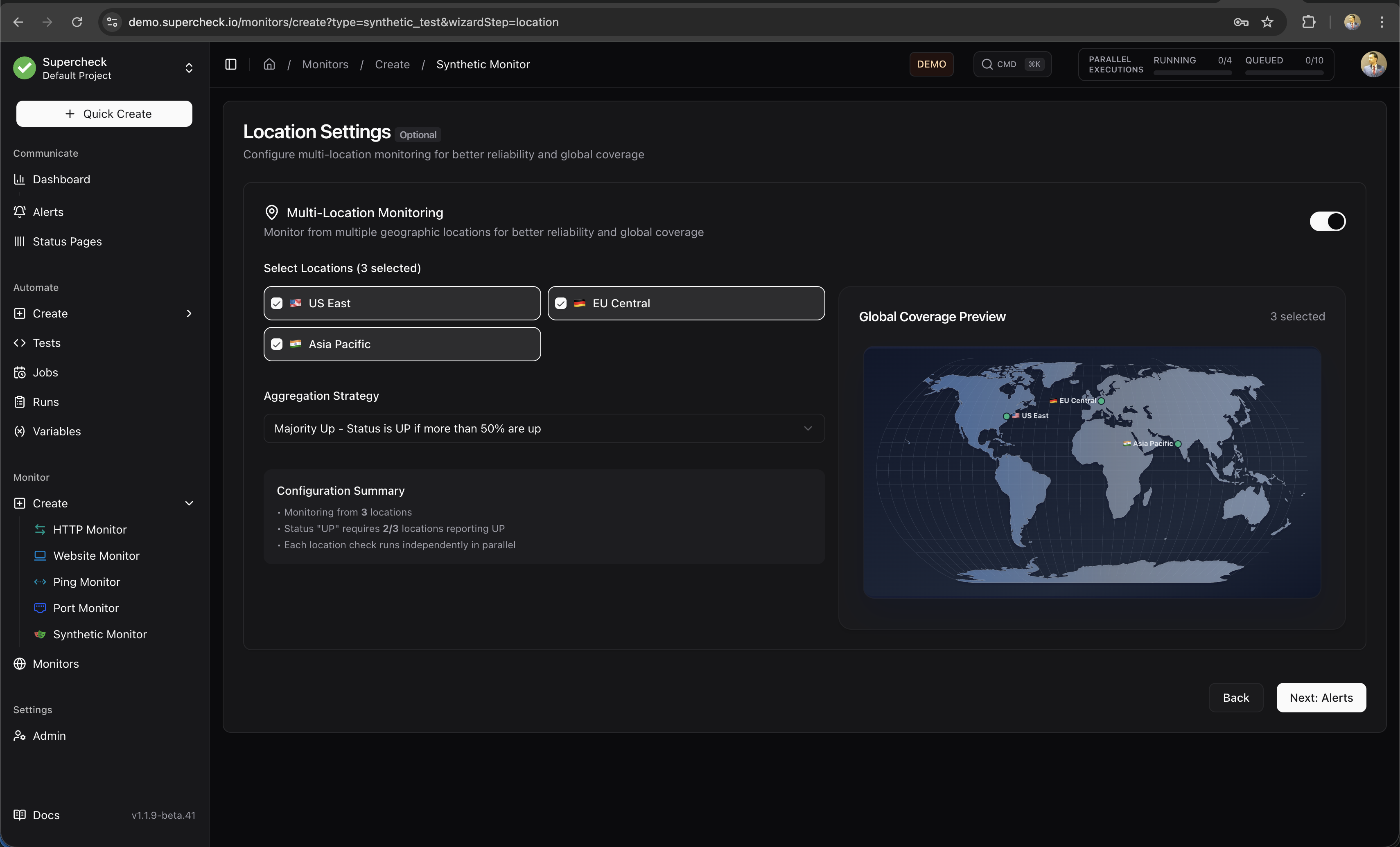 Multi-Location Selector