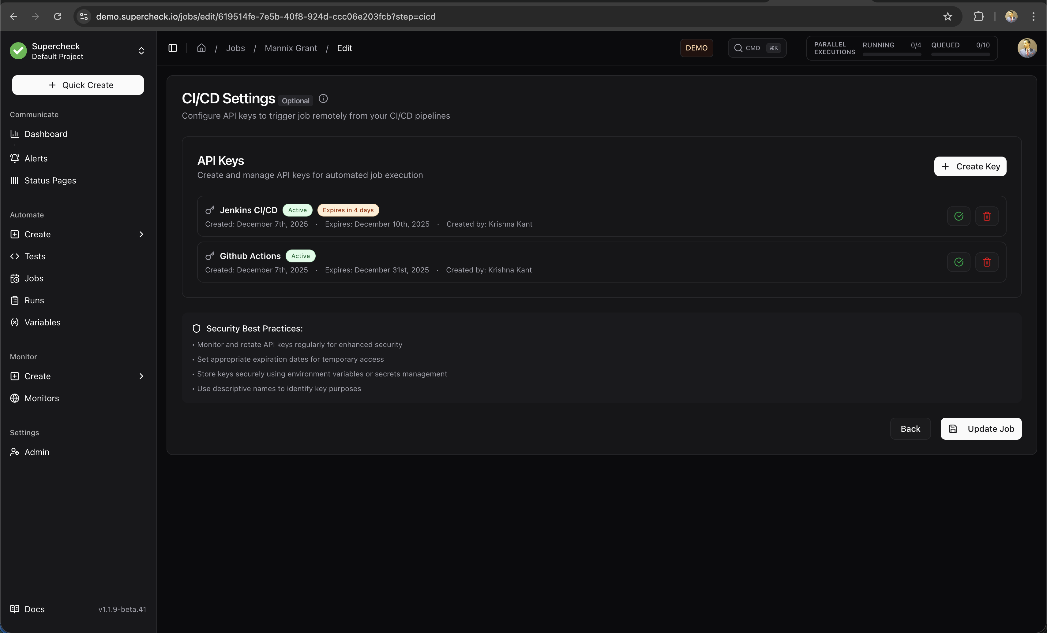 API Key Configuration